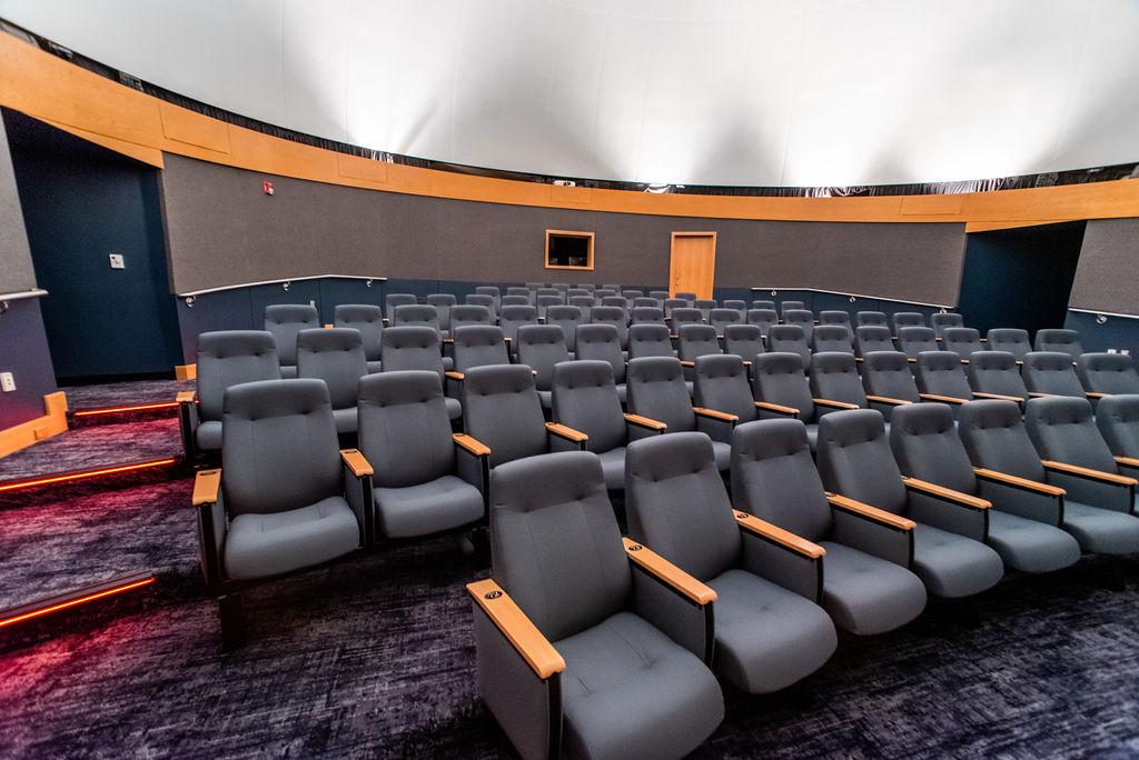 Inside the completed JOC renovations of the Planetarium Texas AM Commerce