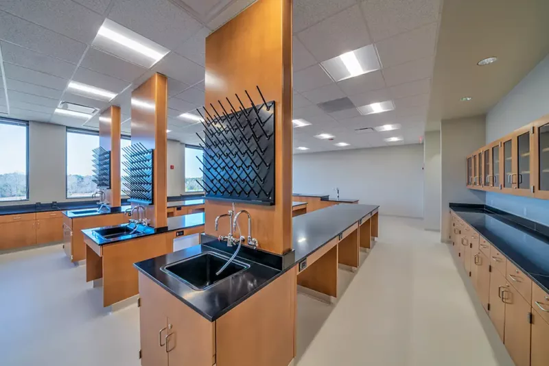 Texas AM Texarkana science lab after renovations