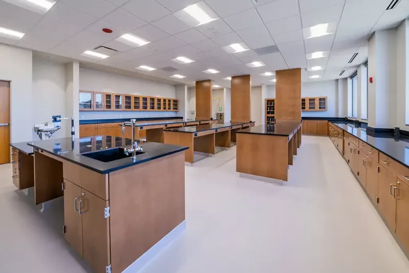 Texas AM Texarkana science lab after renovations