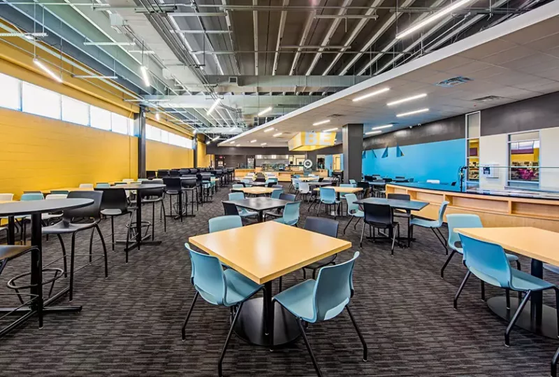 Prairie View AM Farrell Hall student cafe seating 
